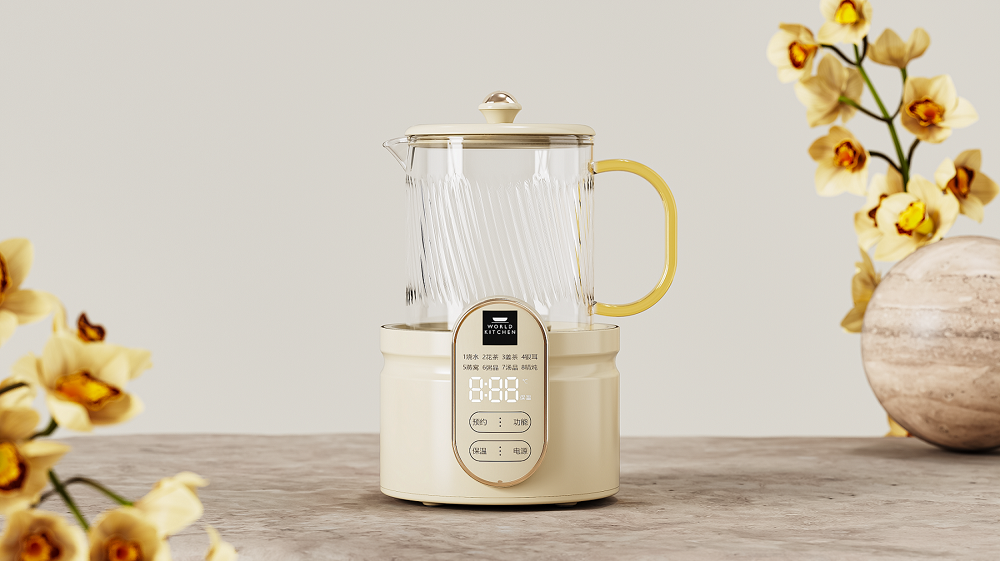康宁花茶杯